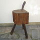 Antique wooden milking stool