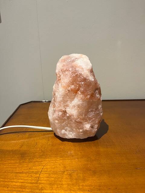 Himalayan salt crystal lamp