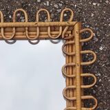 Rattan mirror design Italy