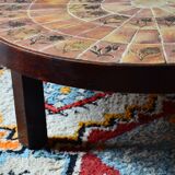 Vallauris coffee table in roger capron style