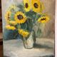 Peinture sur panneau bois : nature morte