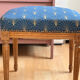 Louis Philippe stool reupholstered
