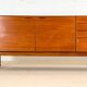 Mid-Century Sideboard by Meredew (Brown Leather Handles)