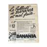 Publicité vintage à encadrer banania