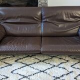 De Sede sofa DS-1023 year 70 in brown leather