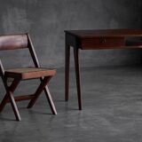 Tripod desk by Jacques Adnet, France, 1950s