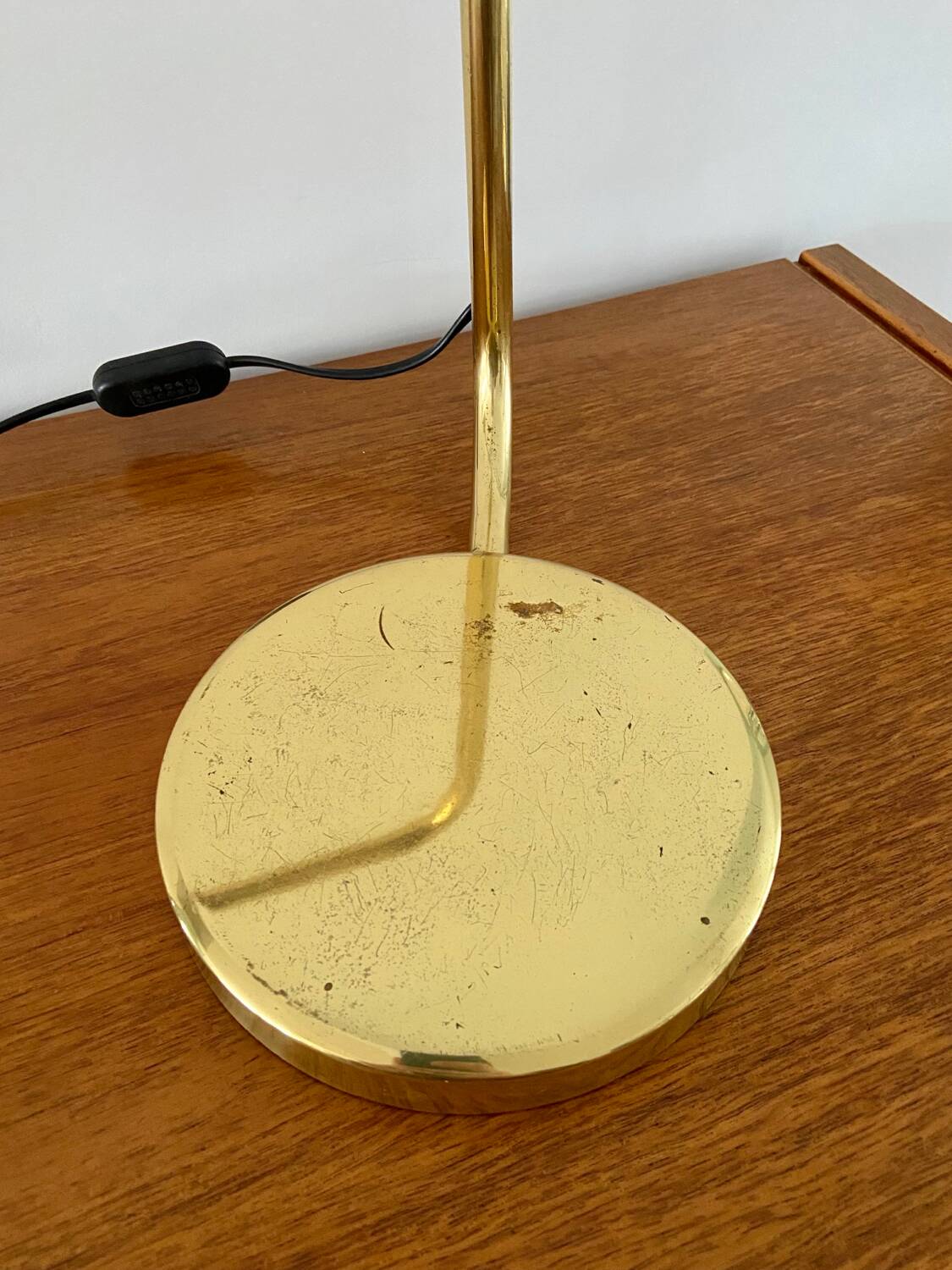 Brass desk lamp