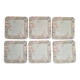 6 vintage pimpernel new taupe coasters