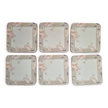 6 vintage pimpernel new taupe coasters