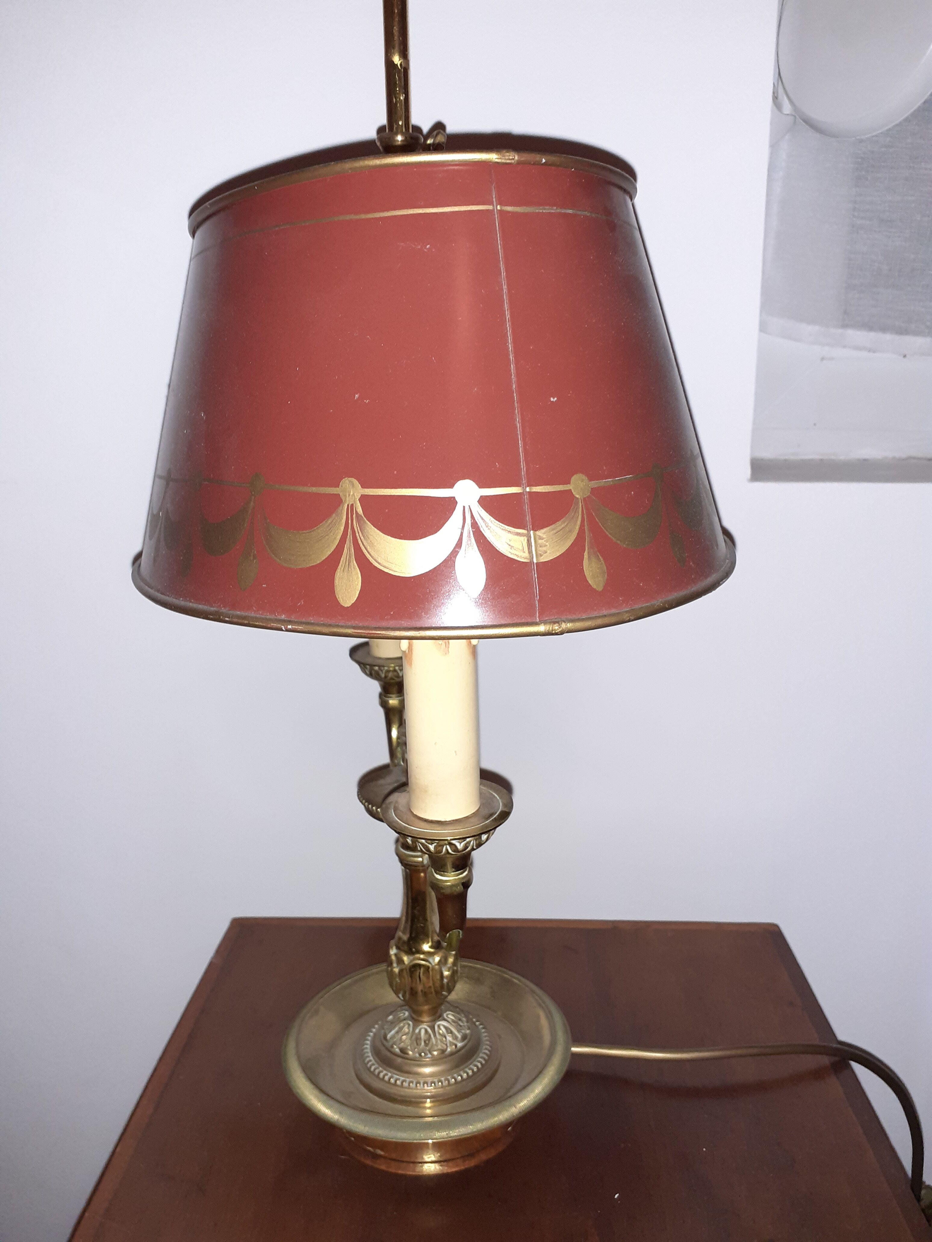 Solid bronze hot water bottle lamp