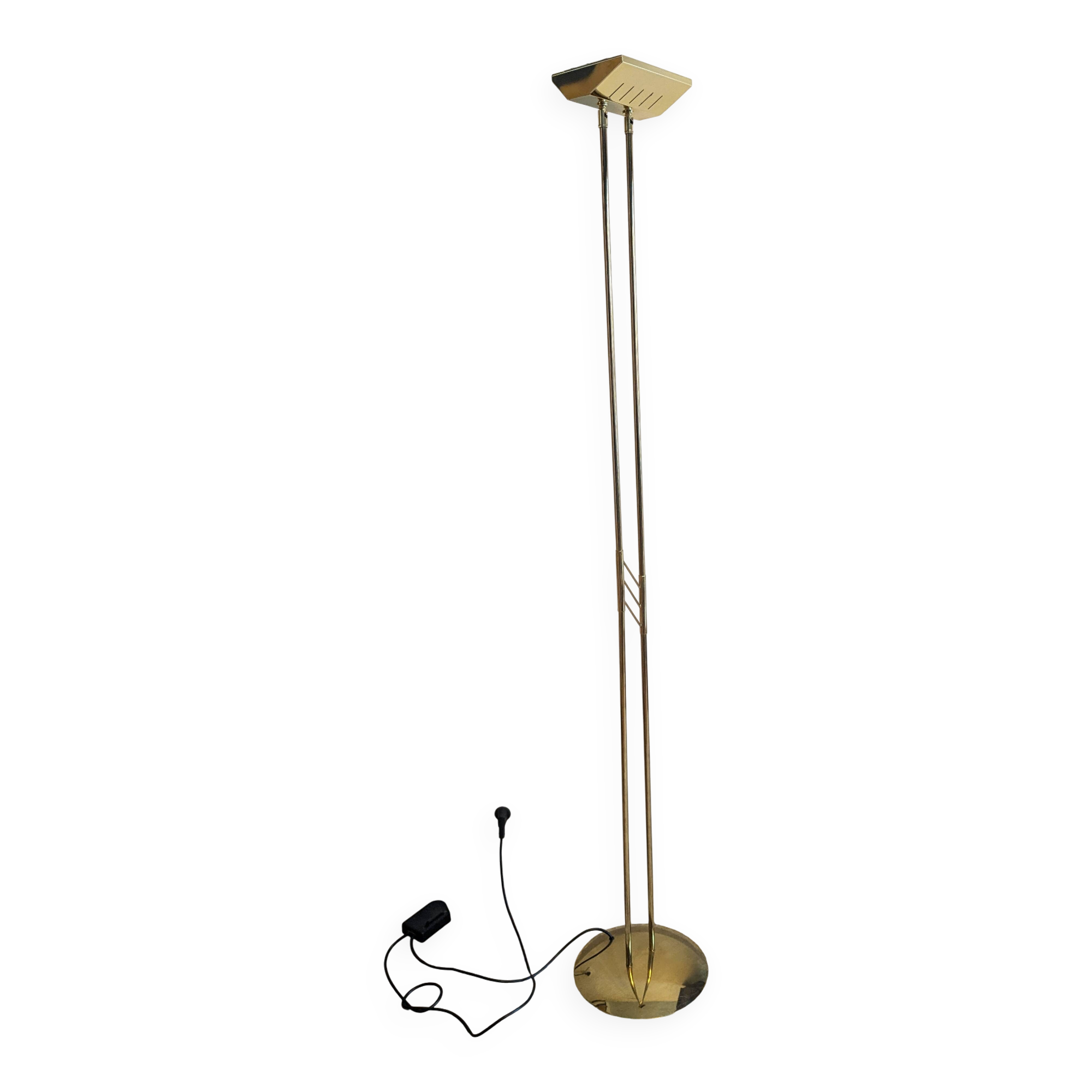 Vintage halogen floor lamp by Relco Milan Italy