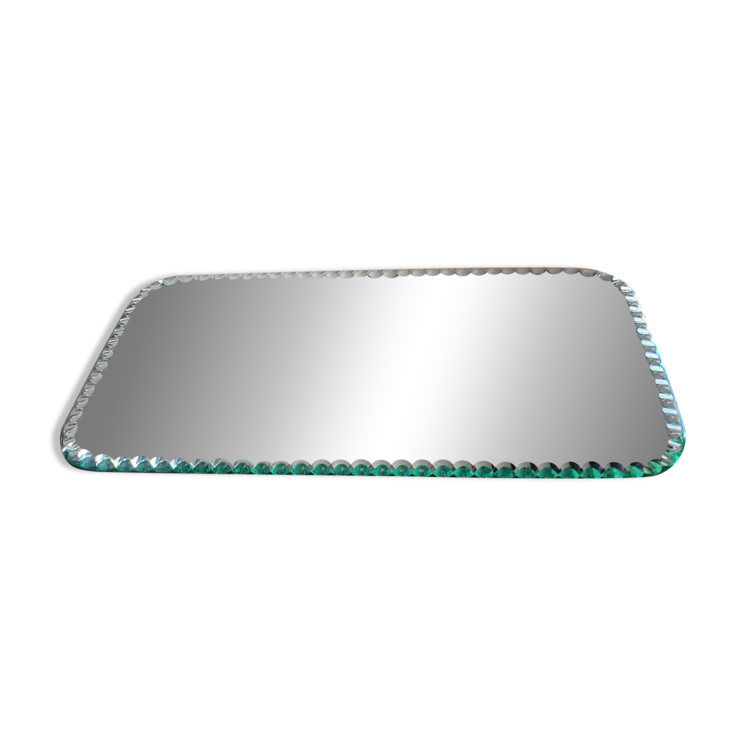 Rectangular mirror with molded edge — 1950s