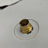 4 enameled sheet metal pendants