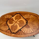 Oval coffee table imitation Galé 70s