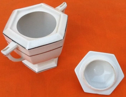 Art deco 1925 sugar box Limoges chapus and sons france
