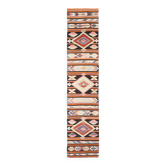 Pink & Brown Turkish Vintage Kilim Runner Rug, 77x387Cm