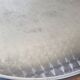 Vintage aluminium bistro table, 70 cm