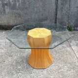 Vintage rattan dining table