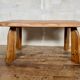 Vintage modernist elm coffee table