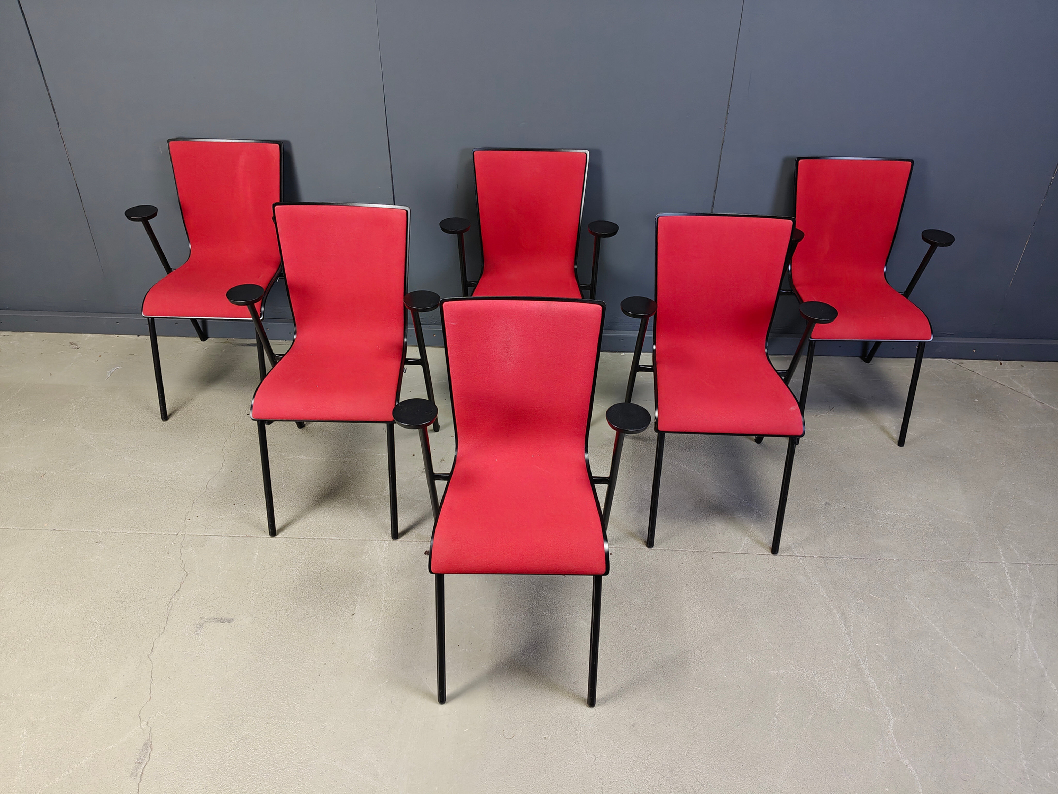 Vintage Occhio chairs by Roel Vandebeek for Drisag, 2000s - set of 6