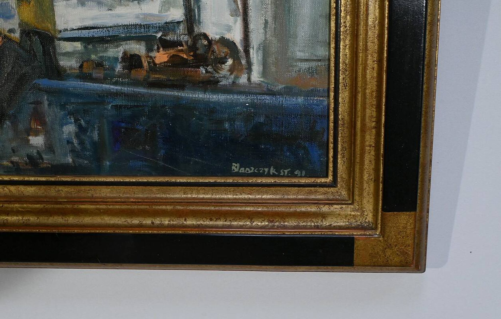 Huile sur Toile « Concarneau », signée S. Blaszczyk – 1991
