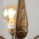 Art-deco brass chandelier, 1930s