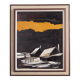 Painting „The Winter Aurora”, Scandinavian design, 1970s