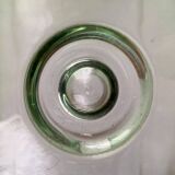 Brutalist glass block vase from the mid-century space age, 1960s