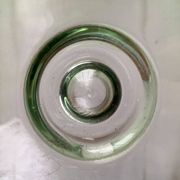 Brutalist glass block vase from the mid-century space age, 1960s
