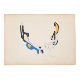 Ansgar Elde, Il Bostrico, 1980s, Monotype on Aquatint