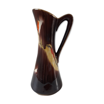 Vase en céramique années 70 signé