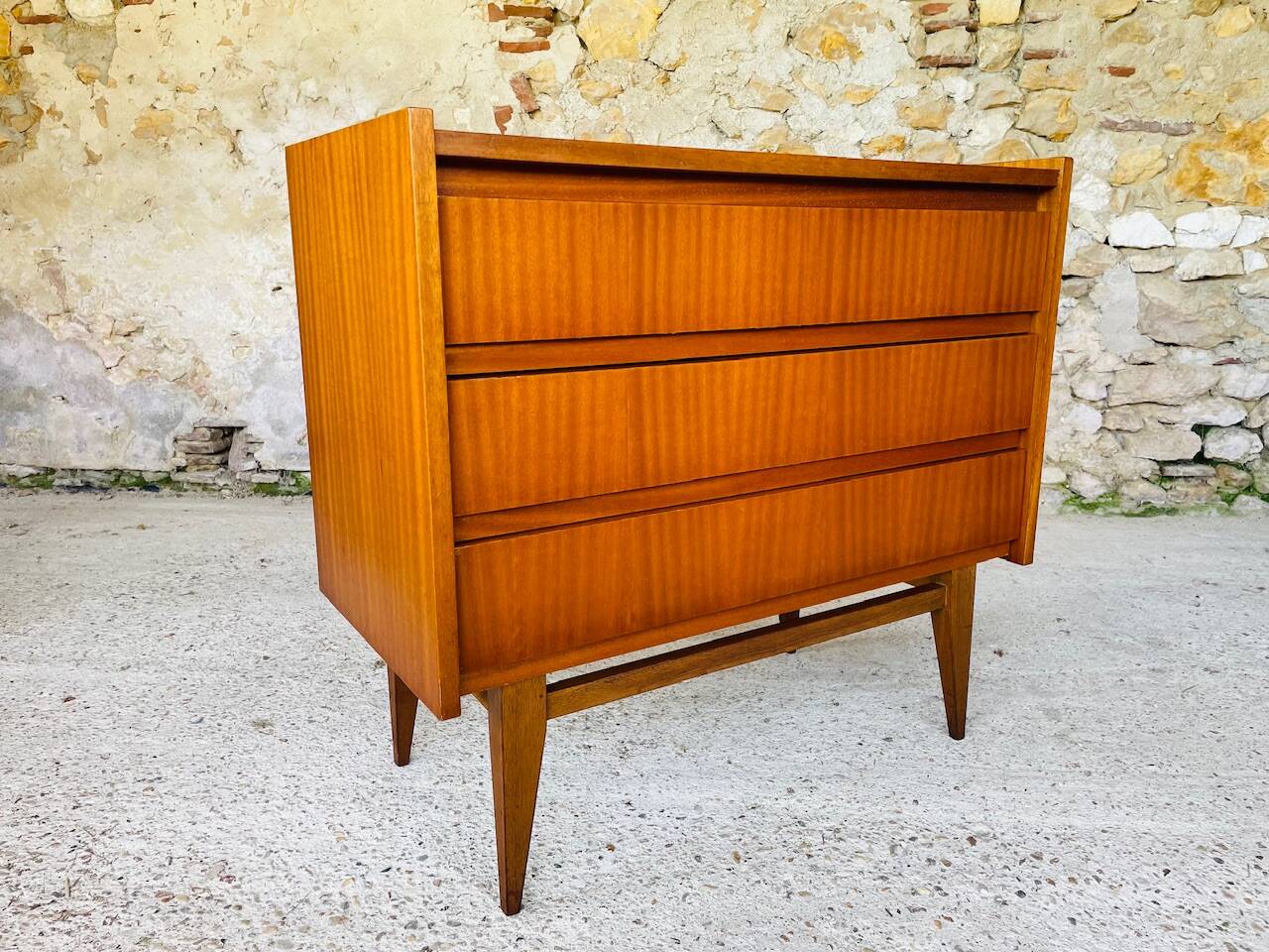 Scandinavian style teak chest of drawers, cira 60's