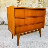 Scandinavian style teak chest of drawers, cira 60's