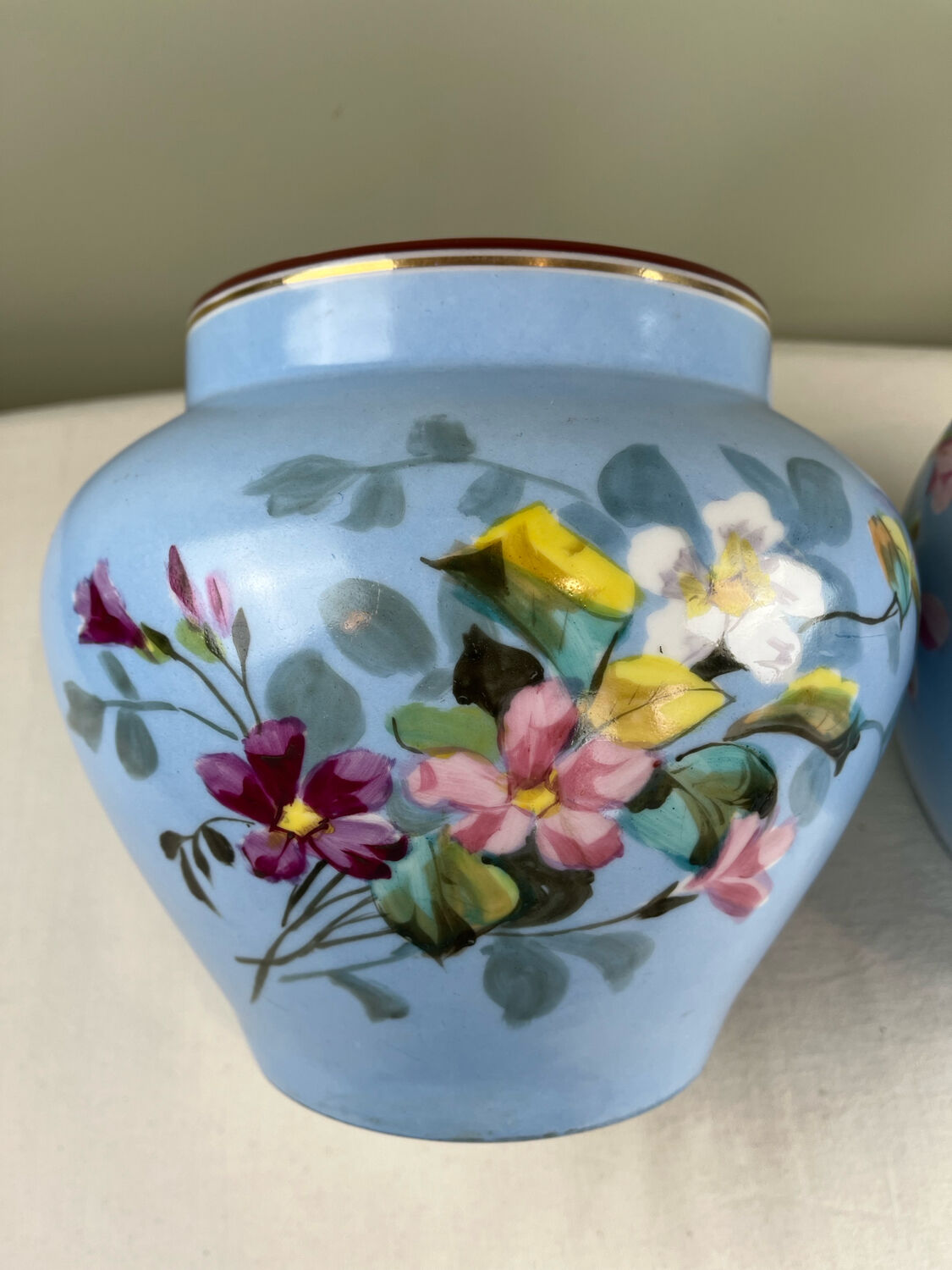 Pair of antique plant pots