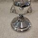 Silver-plated metal sugar bowl by Christofle silversmiths, Marly rocaille pattern