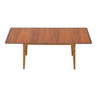 Swedish extendable teak table, 1950s