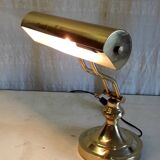 Articulated "piano" lamp in gilded metal - mid 20th century.