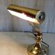 Lampe "piano" articulée en métal doré - mid. XXème
