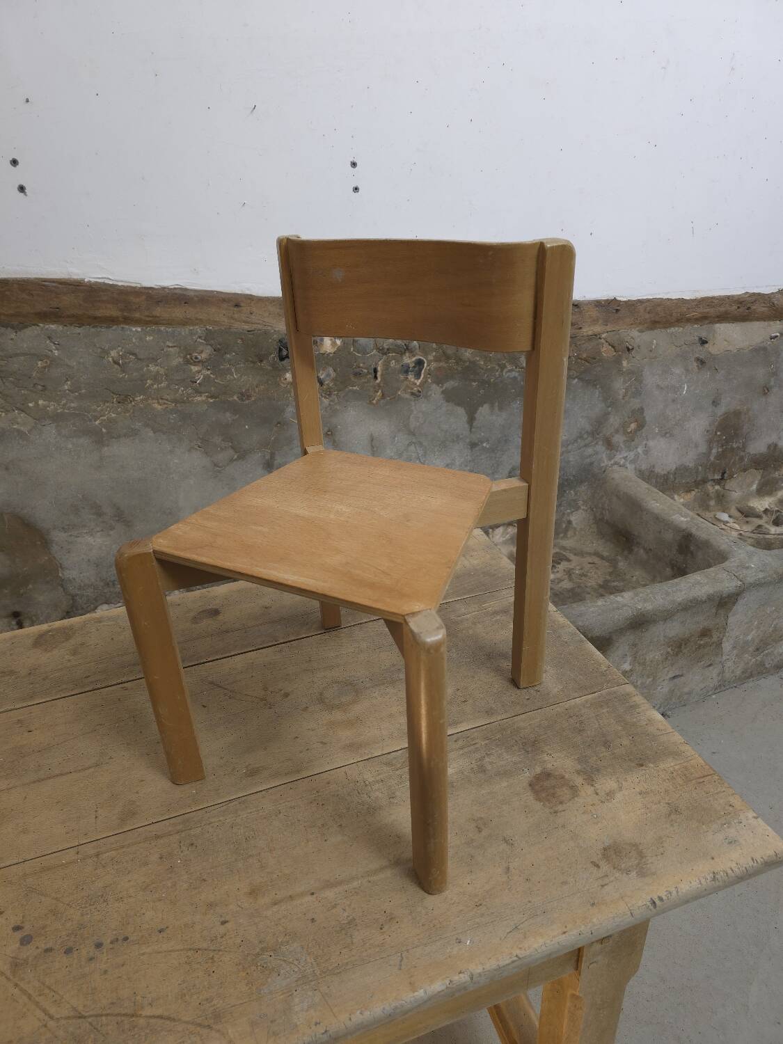 Wooden children's chair