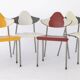 4 Stacking Chairs Vintage, Drabert by Samas Parlando, 1980s, Germany