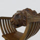 Chaise Savonarola vintage en noyer, Italie, 1970s