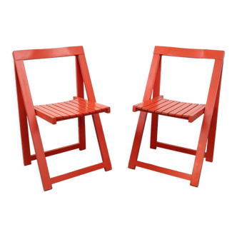 Pair of vintage folding chairs, 1960s