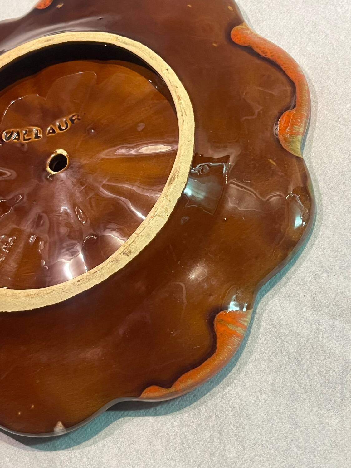 Plate signed Vallauris