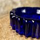 Glass crystal trinket tray by Willy Johansson for Hadeland, Norway, 1970s