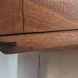 1950s handcrafted cabinet - Solid mahogany wood - Unique piece