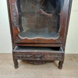 Louis XV Provençal oak display case circa 1850-1880 facade