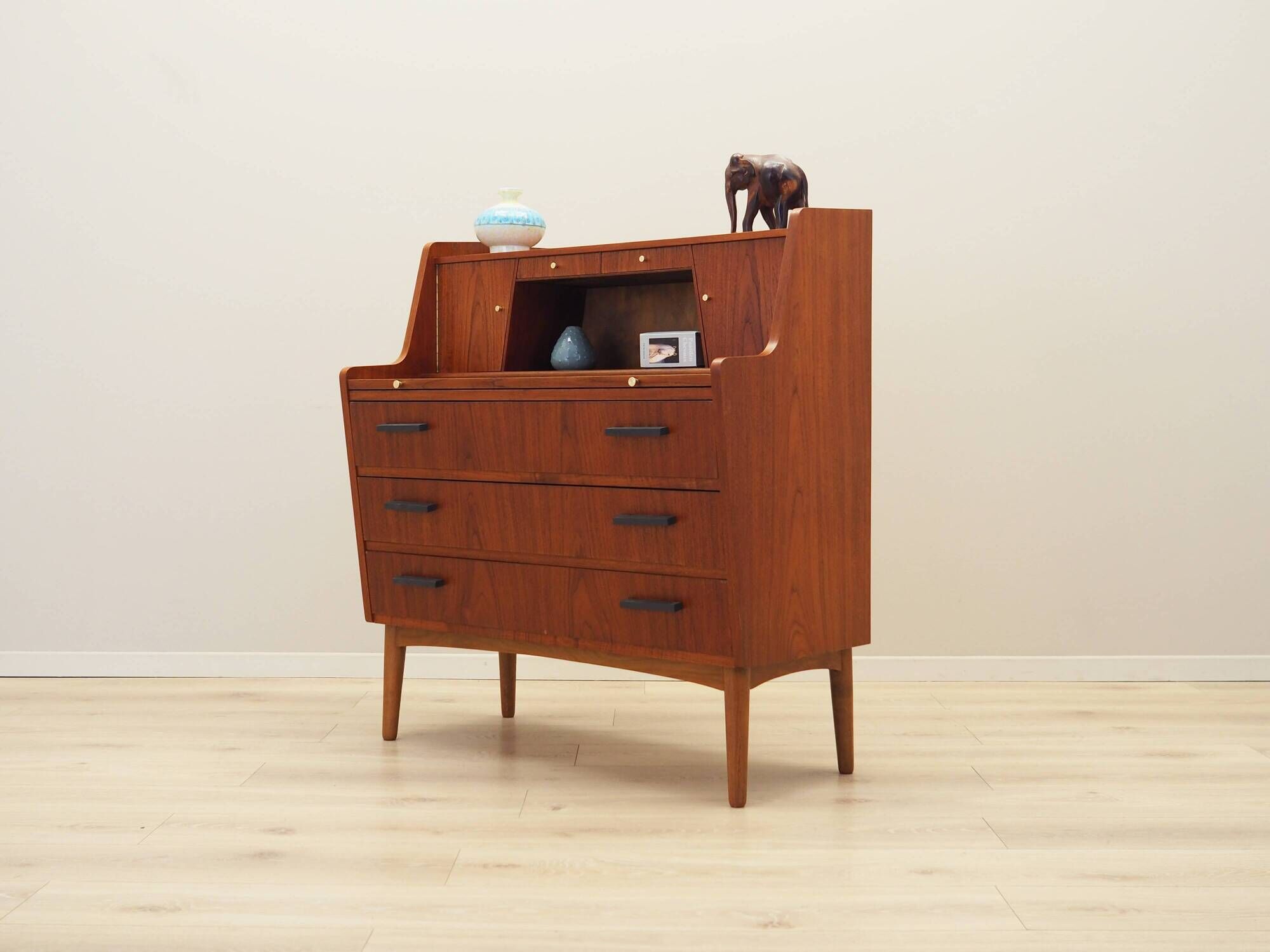 Teak secretary, Danish design, 1970s, production: Denmark