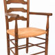 Fauteuil provençal paillé