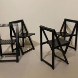 4 chaises pliantes en bois