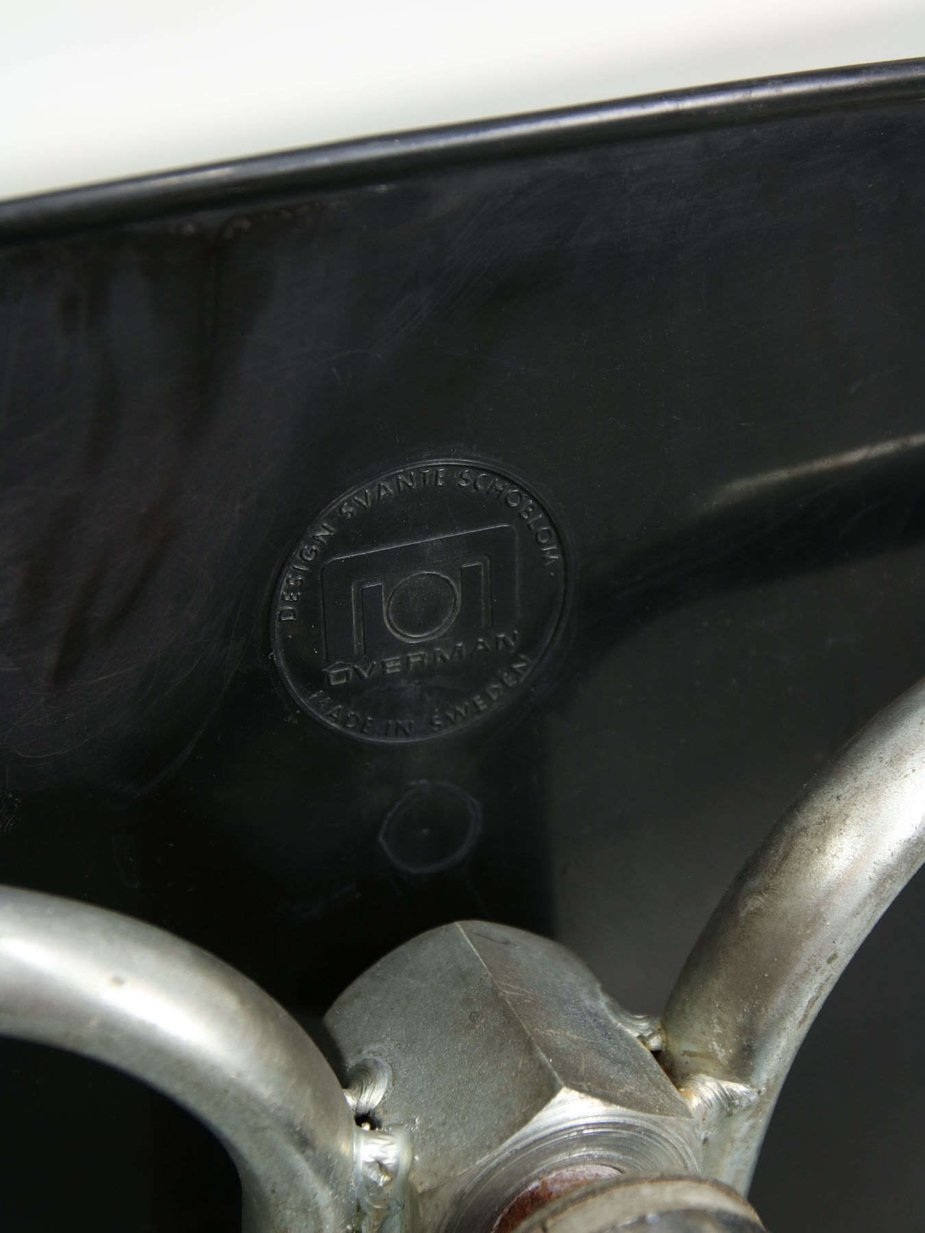 Black Overman Office Swivel Chair by Svante Schoblom from Sweden, 1970s